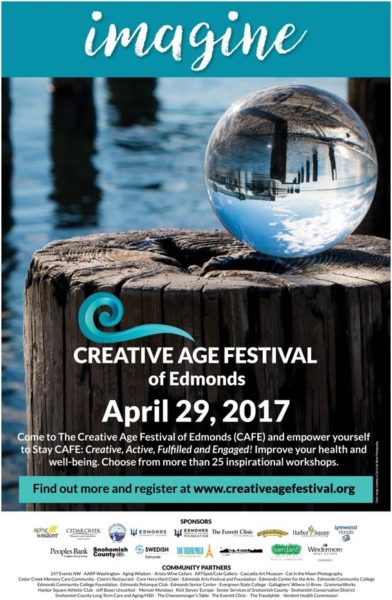 Poster for the Creative Age Festival of Edmonds.