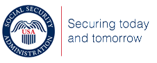 Social Security Administration logo with tagline: Securing today and tomorrow
