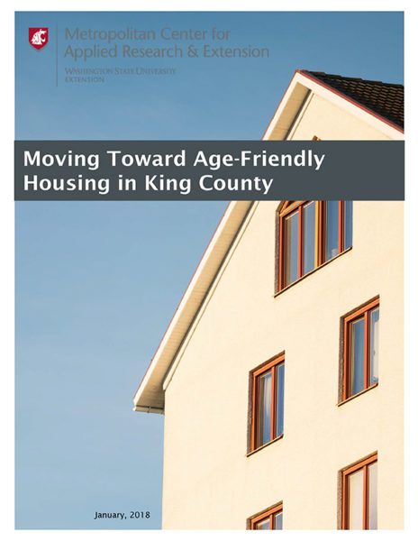 Cover of "Moving Toward Age Friendly Housing" report