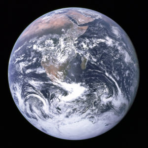 Image of the earth as seen from space