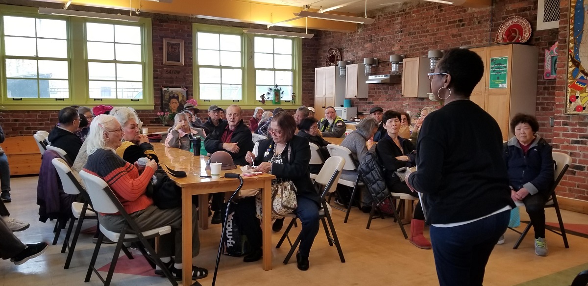 photo of community meeting at El Centro de la Raza in southeast Seattle