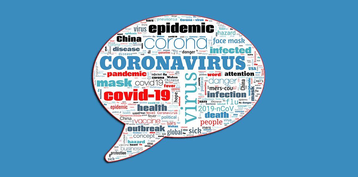 Coronavirus virus outbreak and coronaviruses influenza background as dangerous flu strain cases as a pandemic medical health risk concept with disease cells