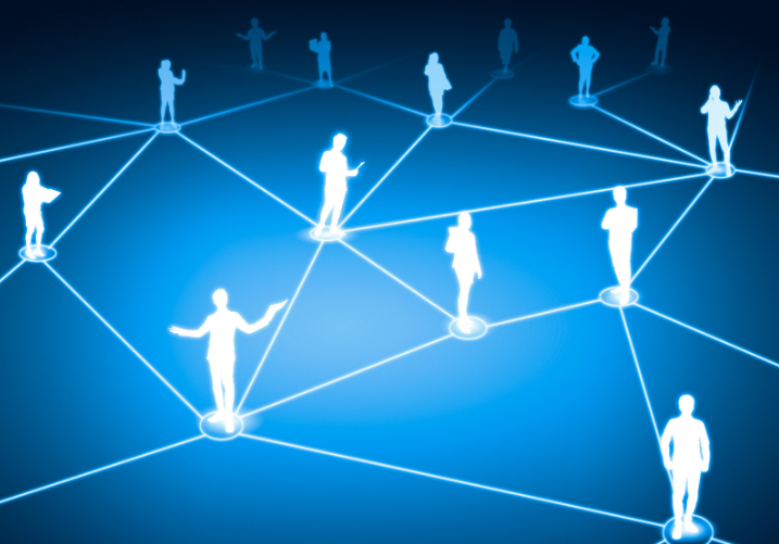 graphic representation of a human network