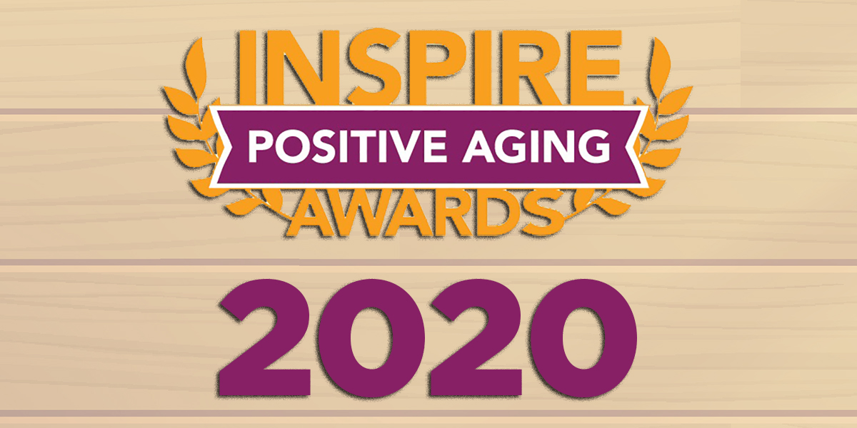 Inspire Positive Aging Awards 2020 sign