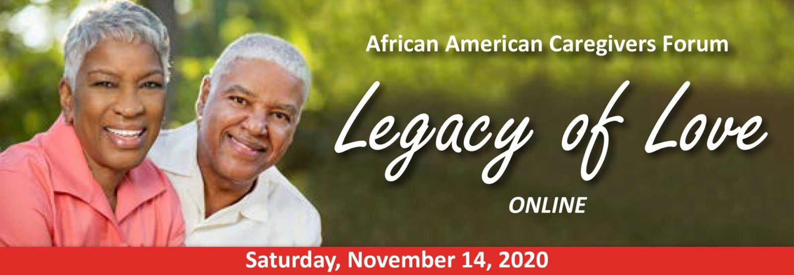 2020 Legacy of Love African American Caregivers Forum banner