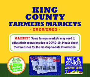 image of King County farmers market flyer