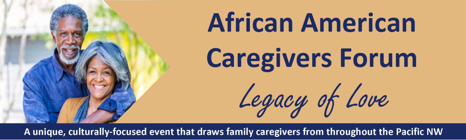 banner for the African American Caregivers Forum - Legacy of Love