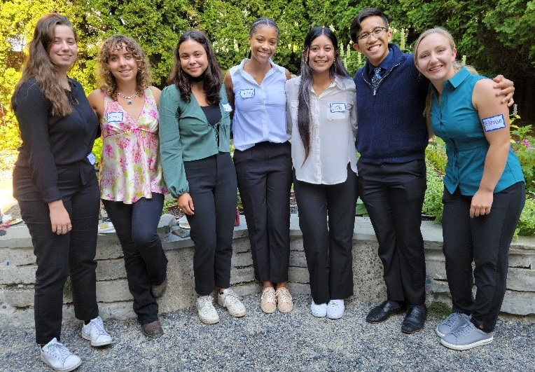 Design Sprint participants (left to right) Kate Rickwa, Luciana Lenth, Maria Gonzalez, Kennedy Andersen, Leslie Catano, Renceh Flojo, and McKenzie Himes.