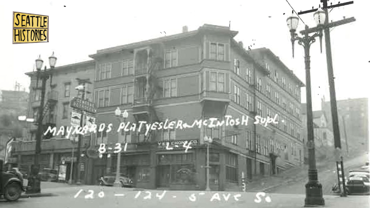 Seattle Neighborhoods historic photo of Chinatown International District buildings