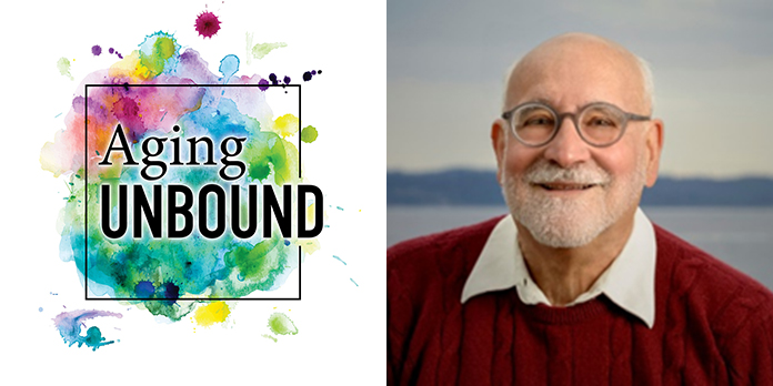 Aging Unbound logo and photo of Bob Roseth