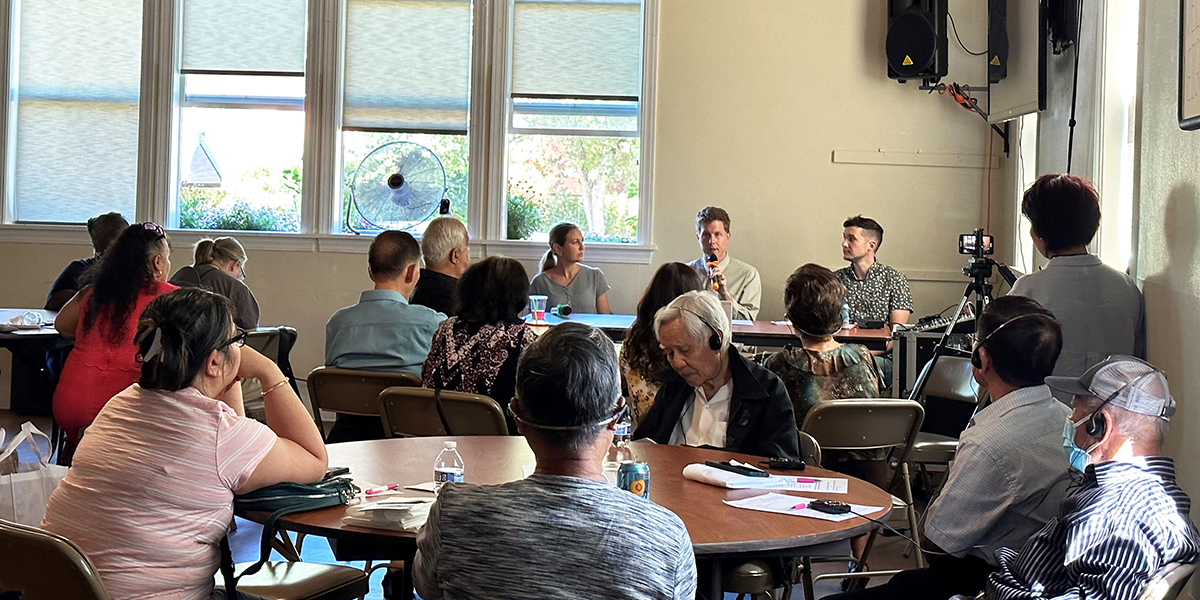 panelists at Age Friendly Seattle Civic Coffee in August 2023